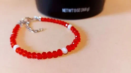 Rood cristal armband