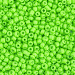 Rocailles 12/0 (2mm) Neon lime green