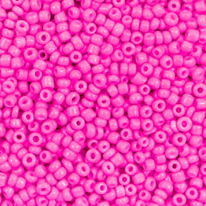 Rocailles 12/0 (2mm) Neon hot pink